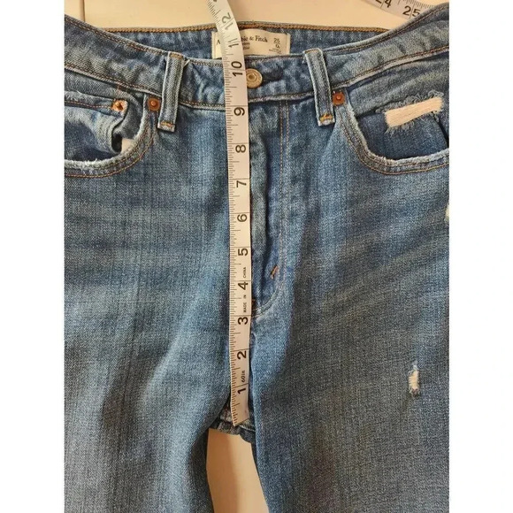 Abercrombie & Fitch The Mom High Rise Size 25 Distressed - Picture 6 of 7